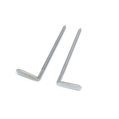 Móng tay vòng thép không gỉ 304 được đánh bóng với đầu góc phải