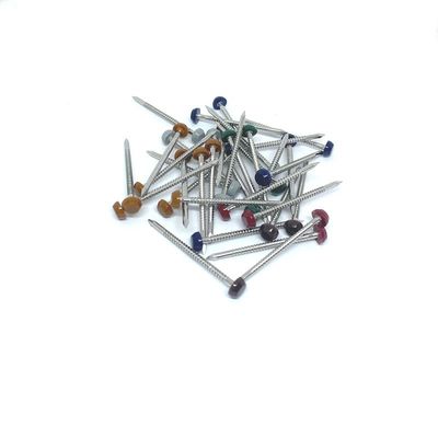 2.0X40mm bên ngoài chống tia UV Đinh đầu bằng nhựa với chuôi vòng